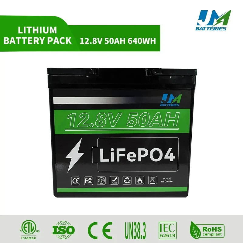 12.8V 50ah LiFePO4 Battery Portable Power Station Solar System Battery