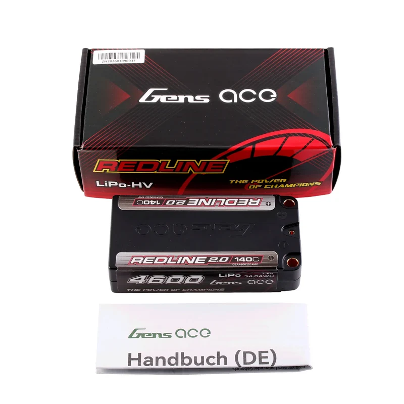Gens ace Redline 2.0 4600mAh 2S 140C Shorty Lipo Akku
