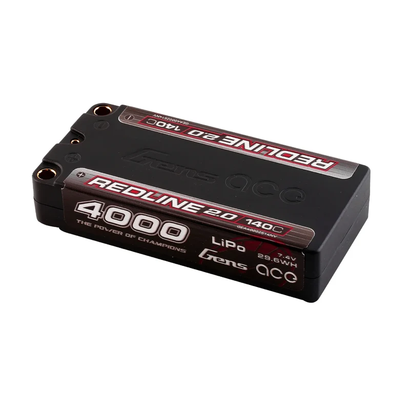 Gens ace Redline 2.0 4000mAh 2S 140C Shorty Lipo Akku
