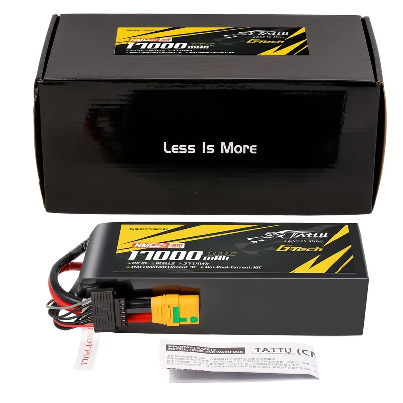 Tattu Semi-Solid State 300Wh/kg 17000mAh 10C 22,2V 6S1P G-Tech LiPo-Akkupack mit XT90S-F-Stecker