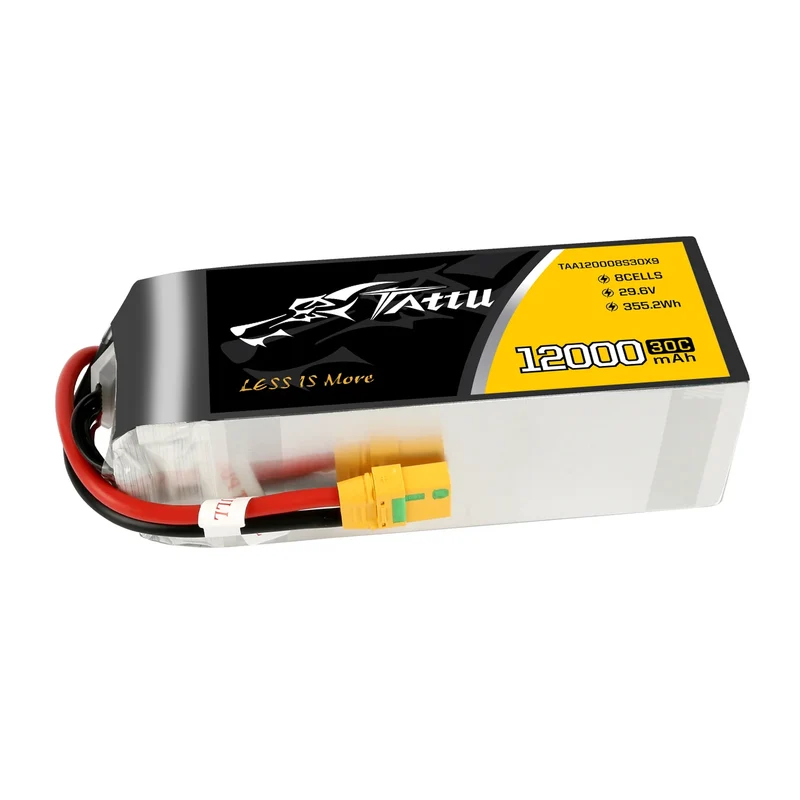 Tattu 12000mAh 29,6V 8S1P 30C 355,2Wh LiPo-Akku mit XT90-S