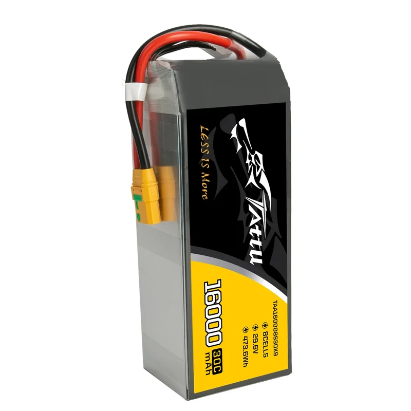 Tattu 16000mAh 29,6V 8S1P 30C 473,6Wh LiPo-Akku mit XT90-S