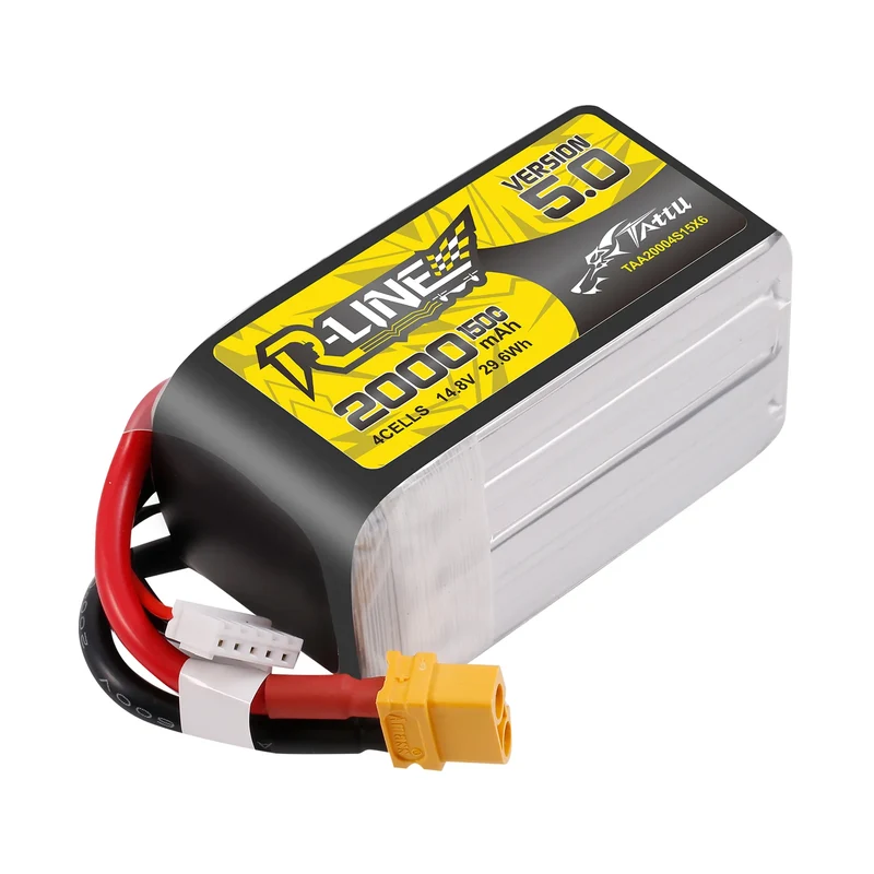 Tattu R-Line Version 5.0 2000mAh 14,8V 150C 4S1P LiPo-Akkupack mit XT60-Stecker