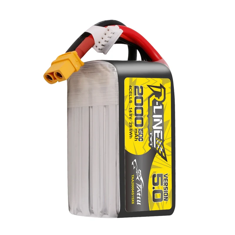 Tattu R-Line Version 5.0 2000mAh 14,8V 150C 4S1P LiPo-Akkupack mit XT60-Stecker