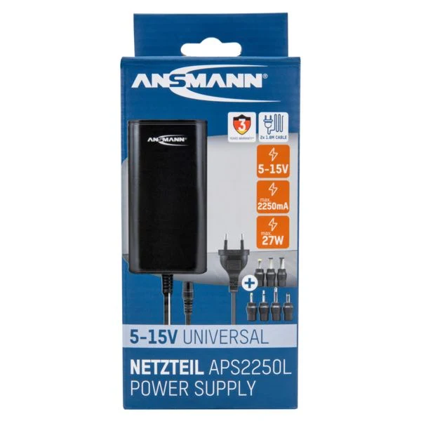 Ansmann APS 2250 L Universal-Netzteil 5-15V