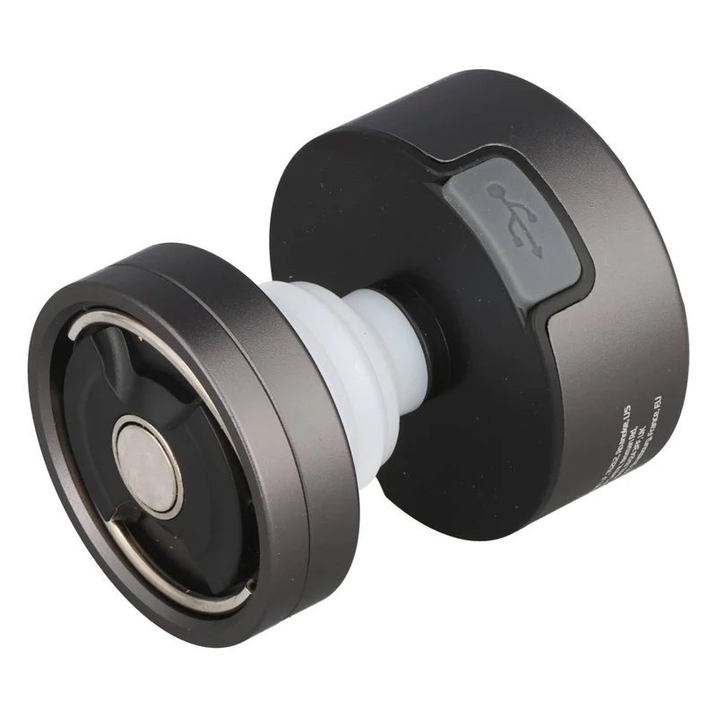 NEBO POPPY PUCK – 2-in-1 Taschenlampe und Laterne, Lithium-Ionen (Li-Ion) Akku, 3,7 V und 235 mAh, 300 Lumen, Schwarz
