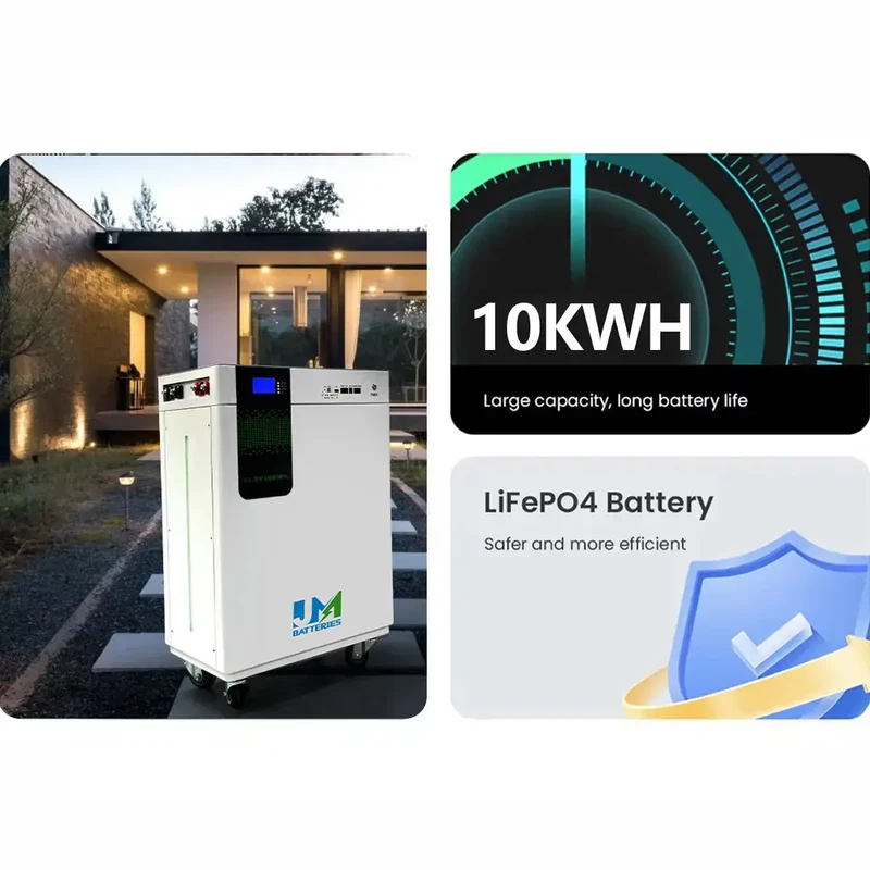 51.2V 200AH 10KW LiFePO4 Battery For Home Solar Storage System
