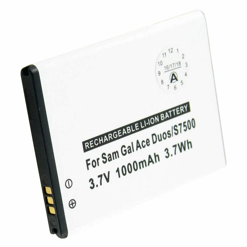 AccuCell Akku passend für Samsung Galaxy Ace Plus Akku, Samsung Galaxy Mini 2, Samsung GT-S6500, Samsung GT-S7500, 1200mAh