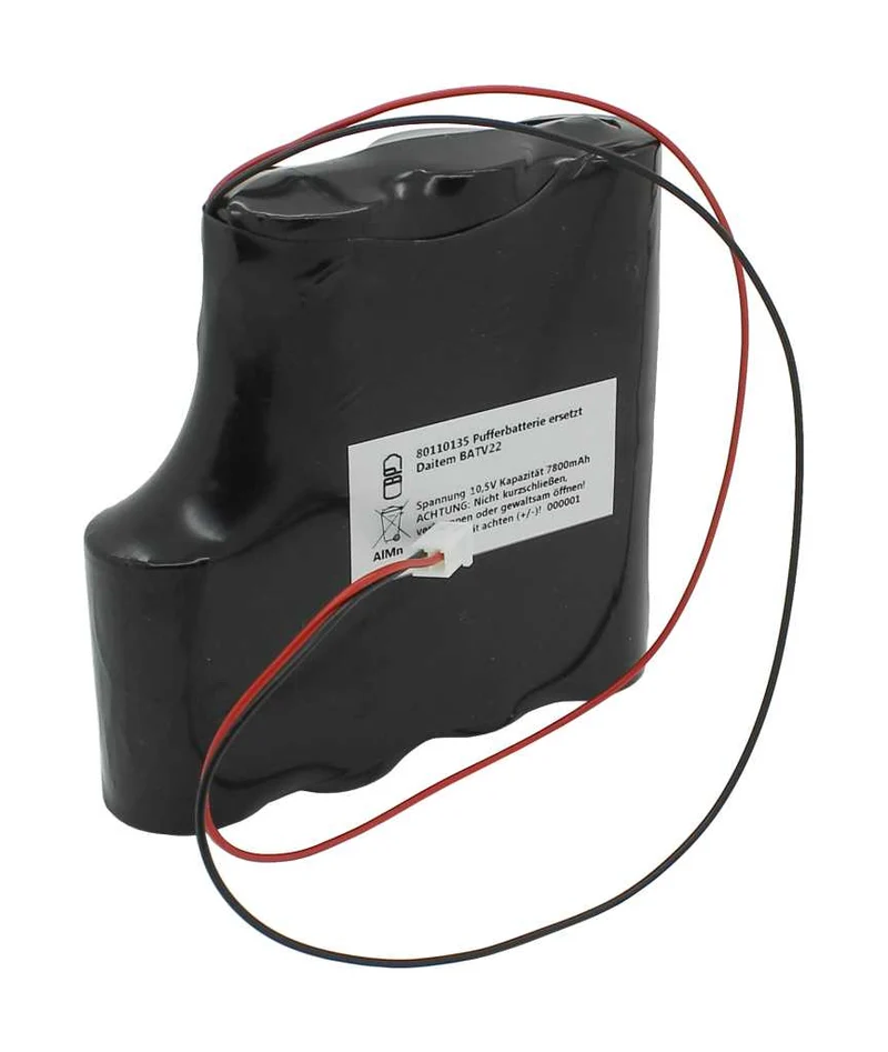 AccuCell Pufferbatterie AlMn 10,5V 7,8Ah ersetzt Daitem BATV22