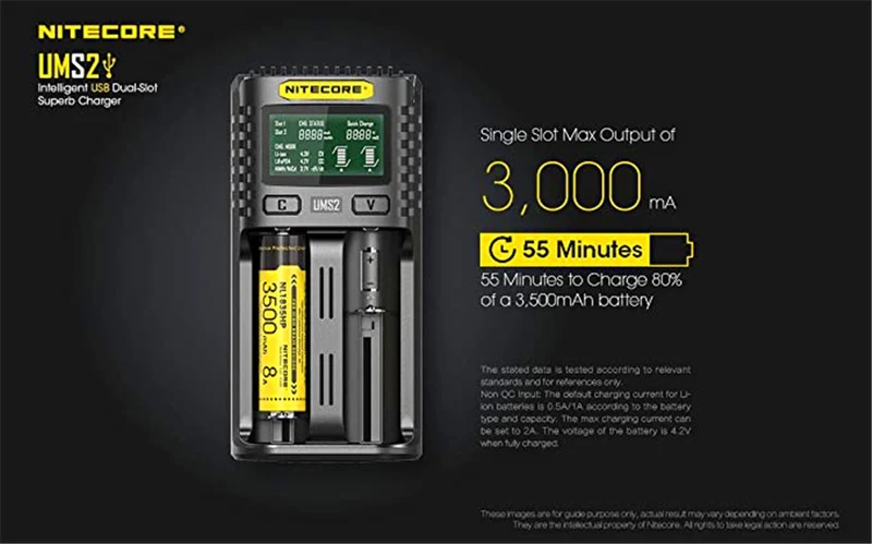 NITECORE Ums2, schwarz, L: 152 xl: 73 x H: 40