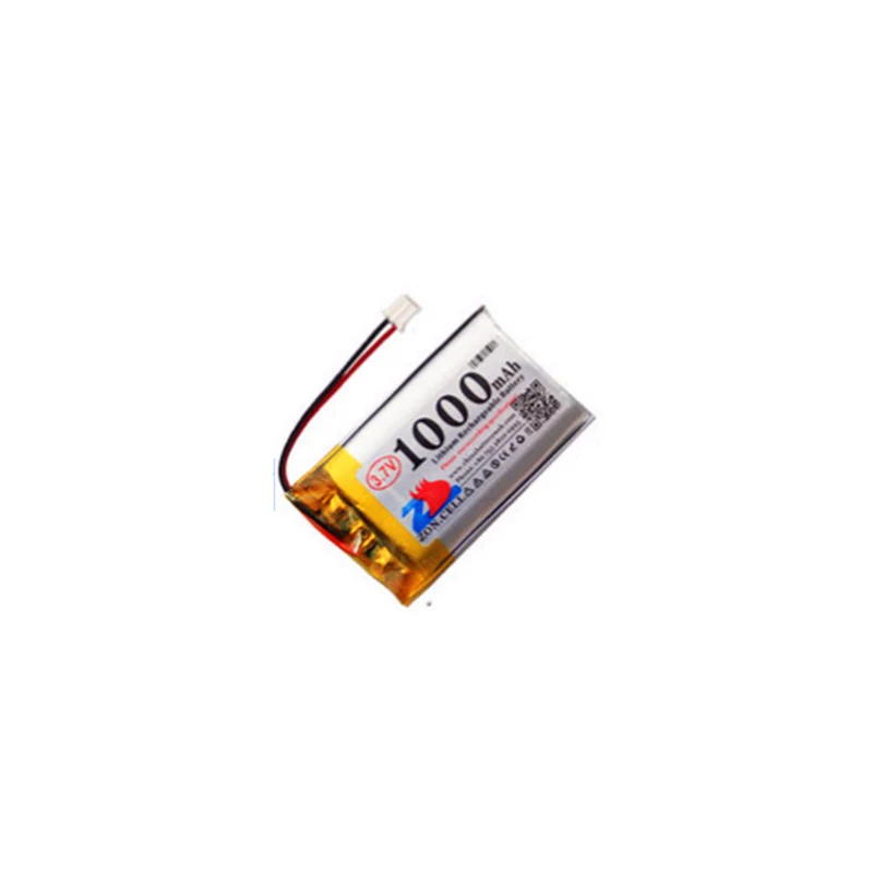 3,7 V 1000 mAh PH2.0 positiver Stecker 802540 Polymer Lithium Batterie