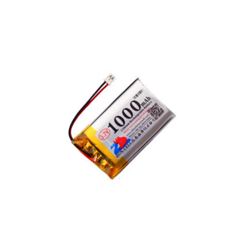 3,7 V 1000 mAh PH2.0 Heckstecker 802540 Polymer Lithium Batterie
