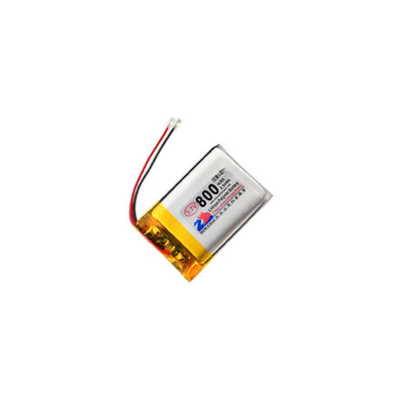 2x3,7V 800mAh 2,54 Universalstecker 702535 Bluetooth Drahtlosgerät digitale Polymer Lithium Batterie