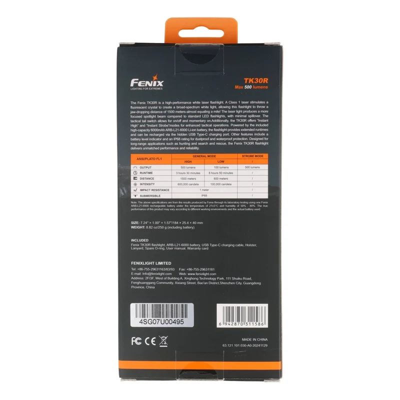 Fenix TK30R Taschenlampe mit weißem Laserlicht