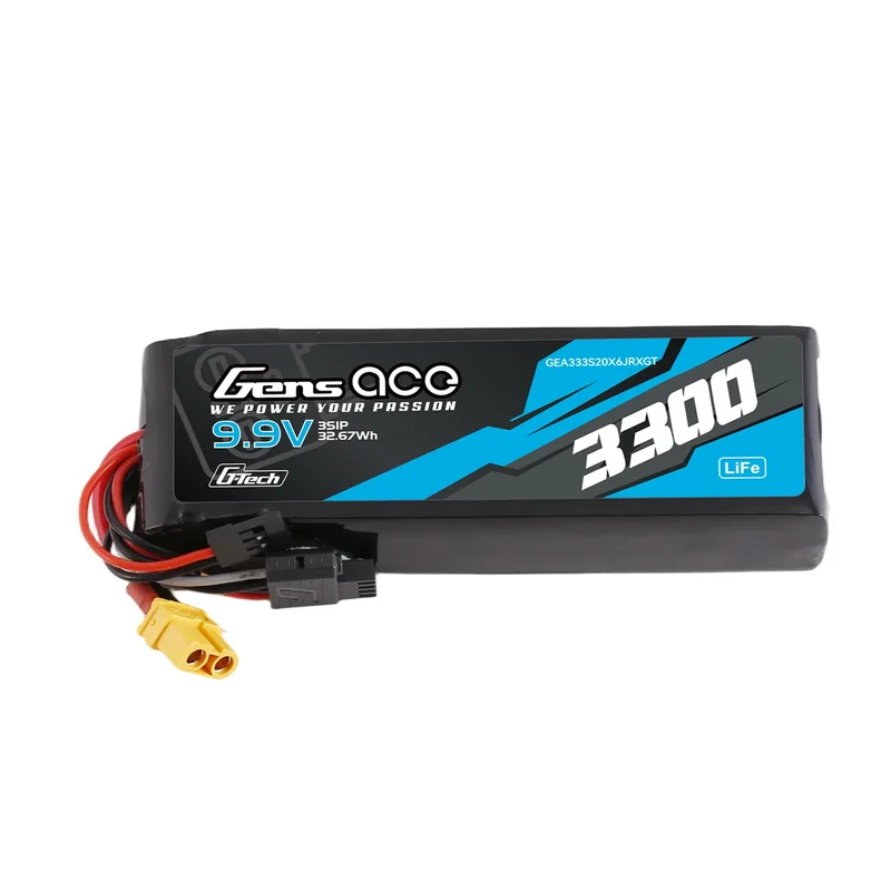 Gens ace Mini G-Tech 3300mAh 9,9V 3S 20C Li-Fe-Akku mit XT60 für Empfänger
