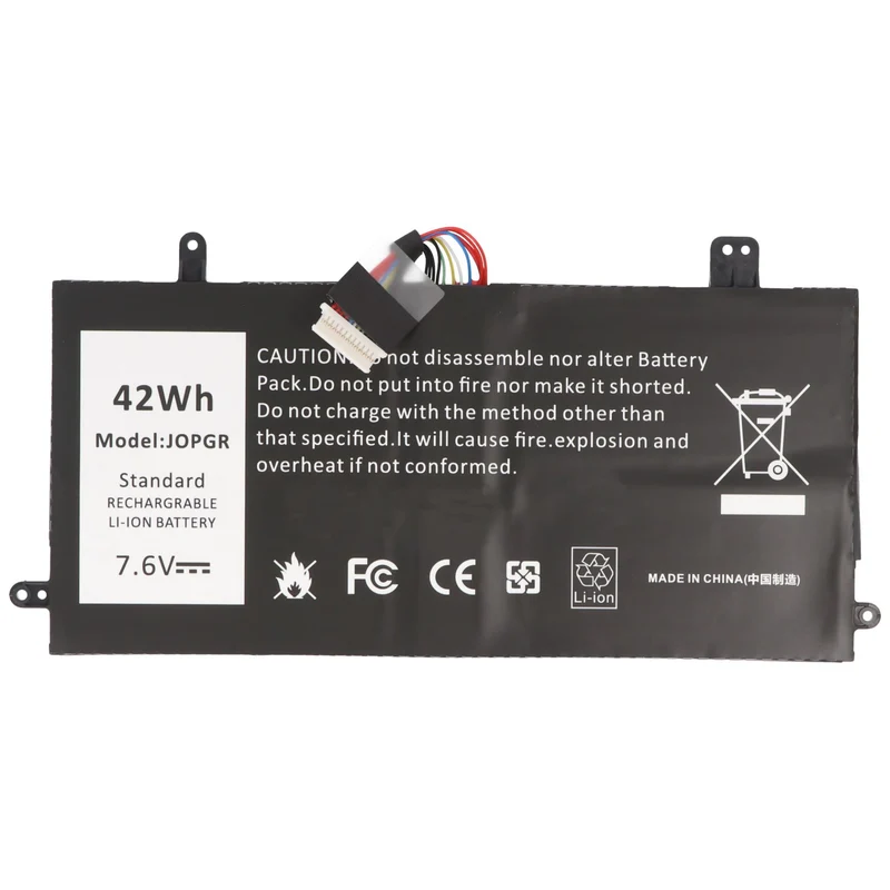 AccuCell Akku passend für Dell Latitude 5290, Li-Polymer, 7,6V 5500mAh, 42Wh, schwarz
