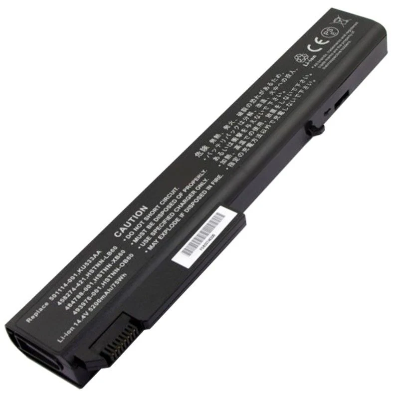 AccuCell Akku passend für HP EliteBook 8530w Nachbau Akku von Li-Ion 14,4 Volt 5200mAh