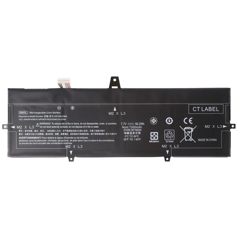 AccuCell Akku passend für HP EliteBook x360 1030 G3, Li-Polymer, 7,7V, 7300mAh, 56,2Wh