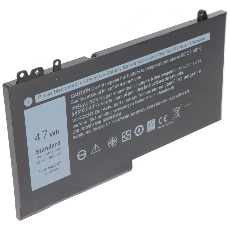 AccuCell Akku passend für Dell Latitude E5270, E5470, Li-Polymer, 11,4V, 4120mAh, 47Wh