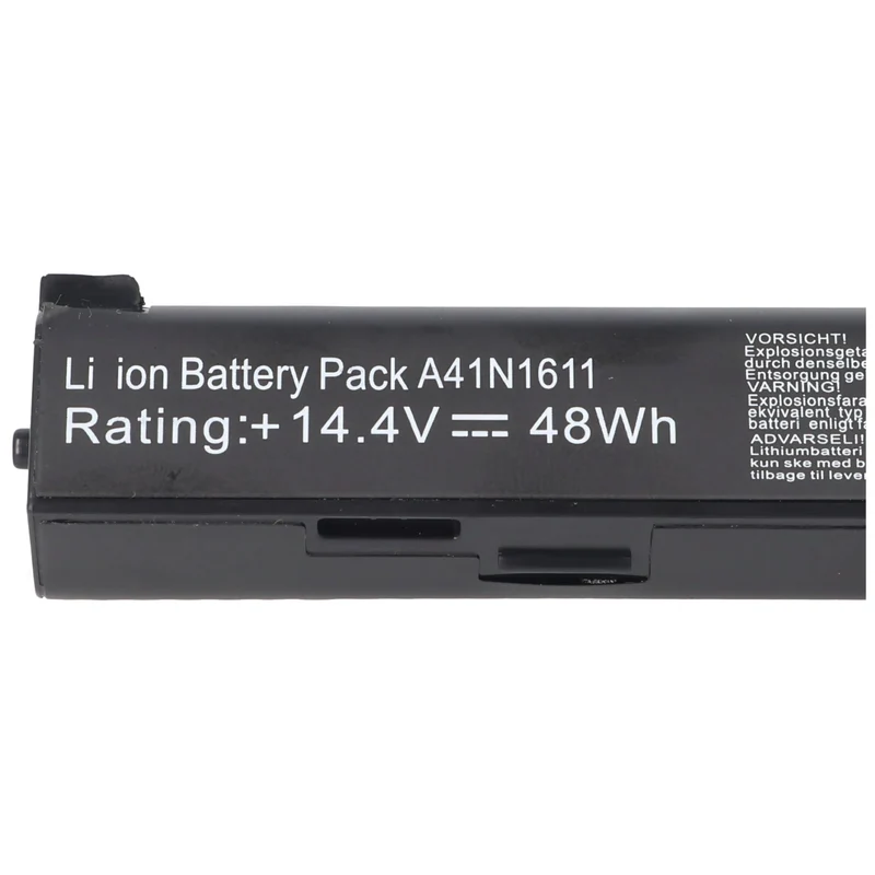 AccuCell Akku passend für Asus GL553VD Serie, Asus GL553VE Serie, Asus GL553VW Serie, Ersatzakku für Asus A41LK5H A41LP4Q A41N1611 OB110-00470000