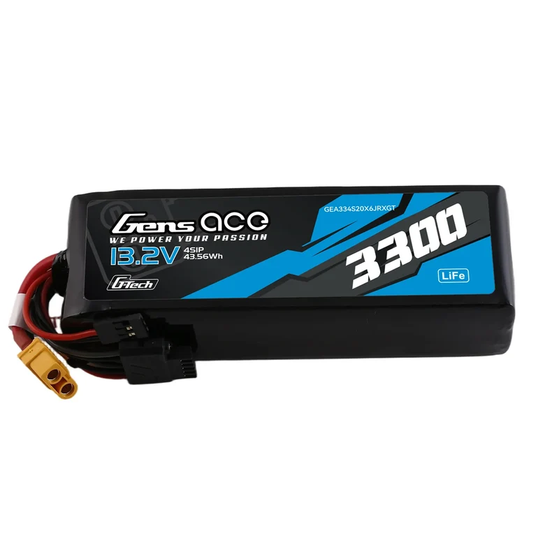 Gens Ace Mini G-Tech 3300mAh 13,2V 4S 20C Li-Fe-Akku mit XT60 für Empfänger