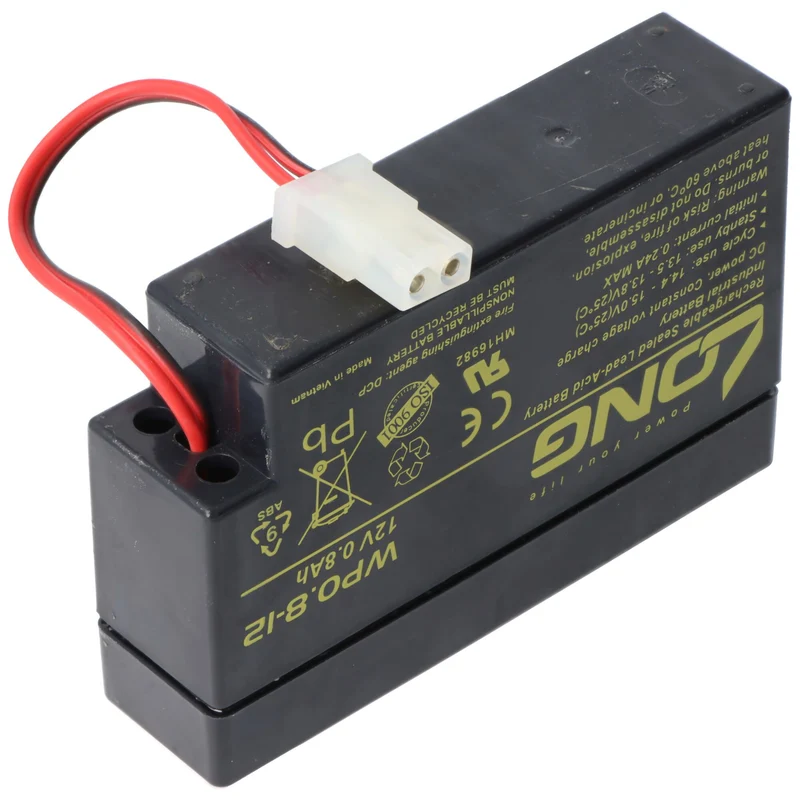 Kung Long WP0.8-12 Blei-Vlies-Akku, 12Volt, 0,8Ah mit AMP Stecker