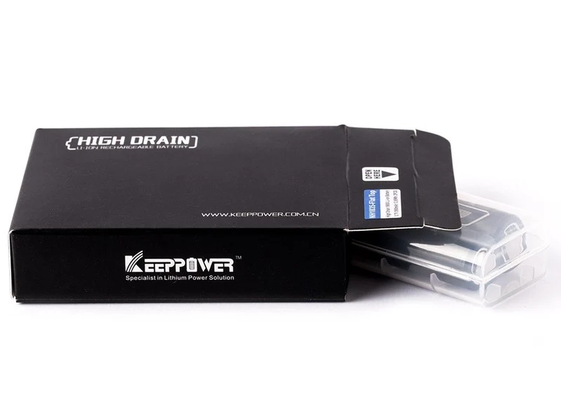 Keeppower IMR18650 - 3000mAh, 3,6V - 3,7V Li-Ion-Akku (Pluspol flach)