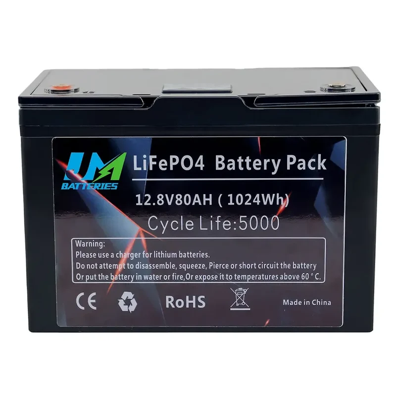 12.8V 80AH Lithium Ion Solar Batteries