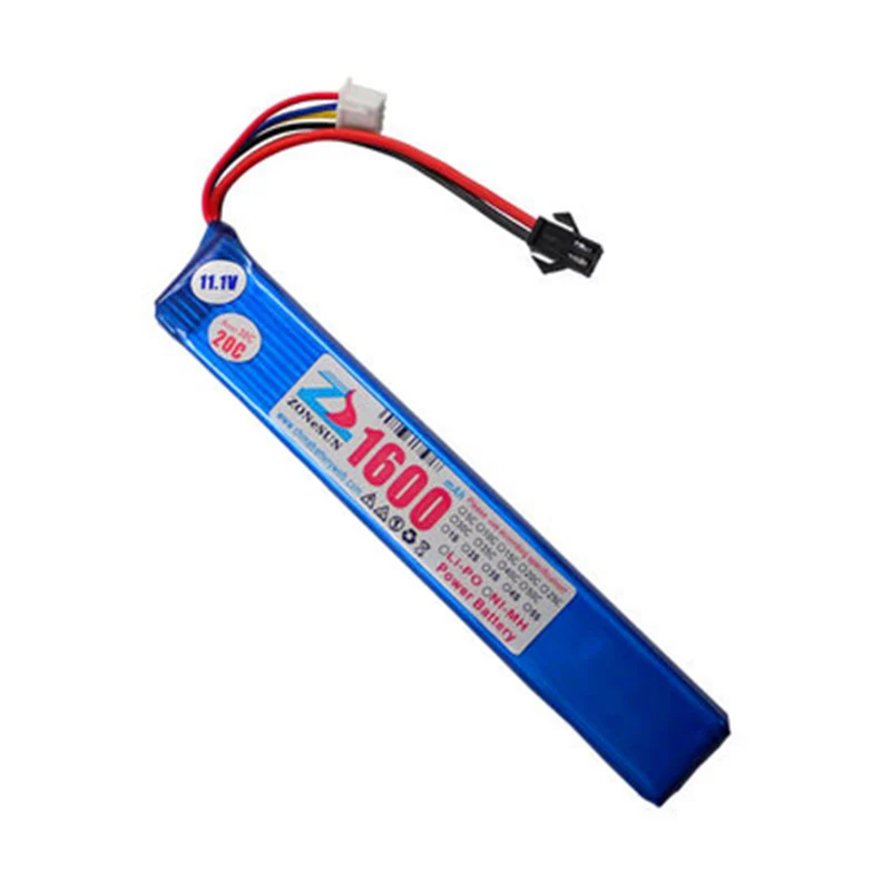 2 STÜCKE T Stecker 1600 mAh Xinwei Jinmingsteddy Schwamm Weiches Projektil Spielzeug Power Polymer Akku 11,1 V 6020122