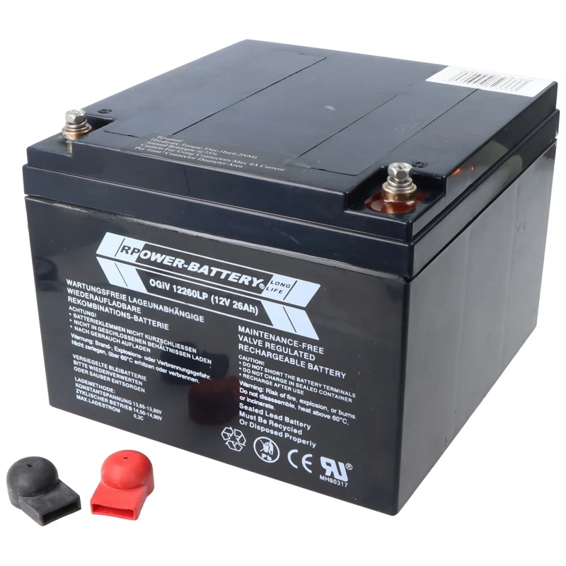 RPower OGiV12260LP 12V 26Ah Longlife Bleiakku AGM Blei Gel Akku