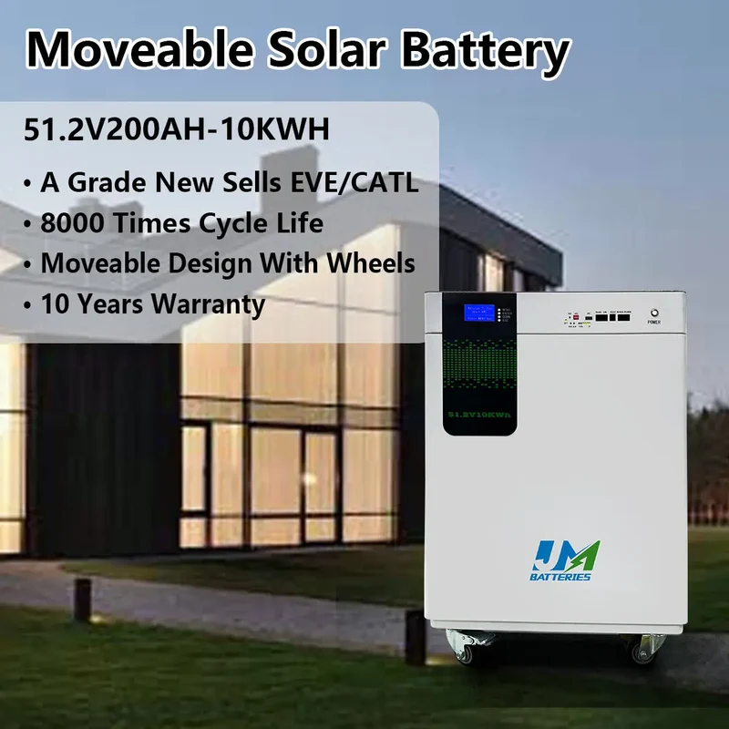 51.2V 200AH 10KW Mobile Battery For Energy Storage Home System