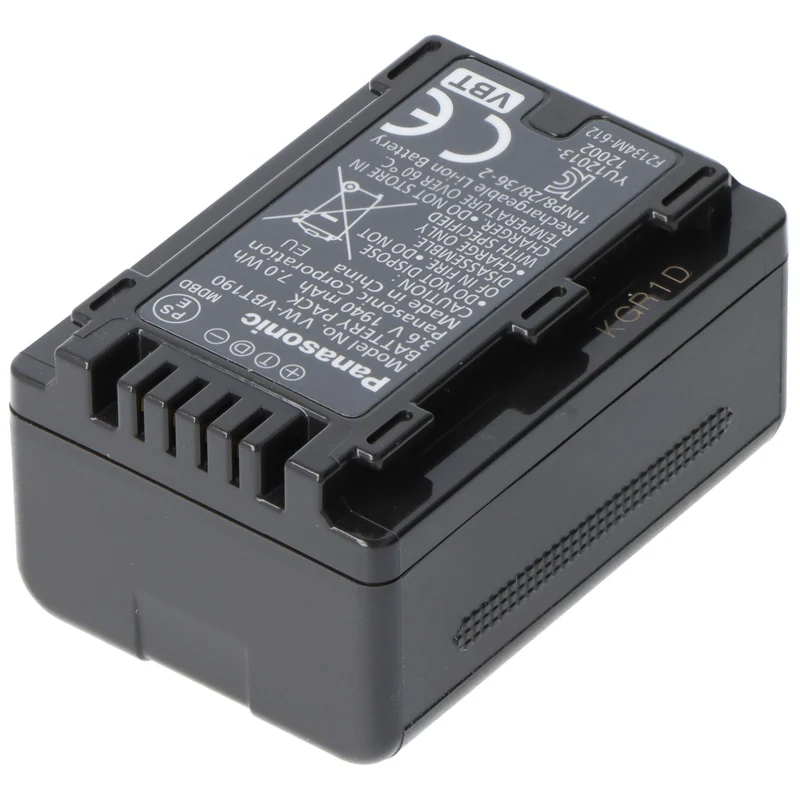 Panasonic VW-VBT190E-K Original Akku VW-VBT190, HC-VXF999, HC-VX878, HC-VX989, HC-V110, HC-V130, HC-V160, HC-V180, HC-V210, HC-V250, HC-V270, HC-V380, HC-V510, HC-V550, HC-V727, HC-V757, HC-V777, HC-WX979, HC-W570, HC-W580, HC-W858