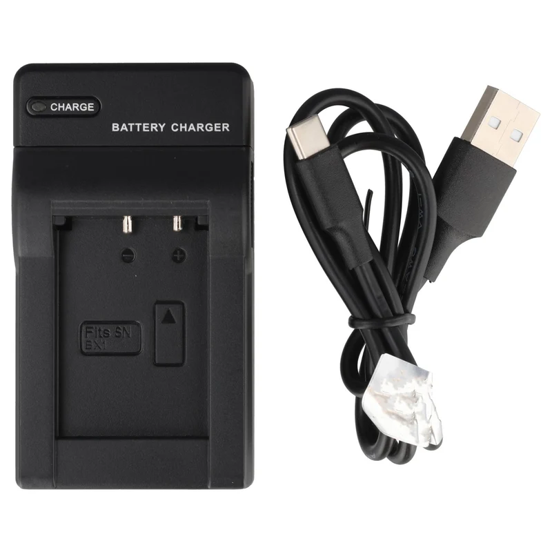 AccuCell USB Ladegerät kompatibel für Sony NP-BX1 Akku NPBX1.CE, NPBX1, NP BX 1