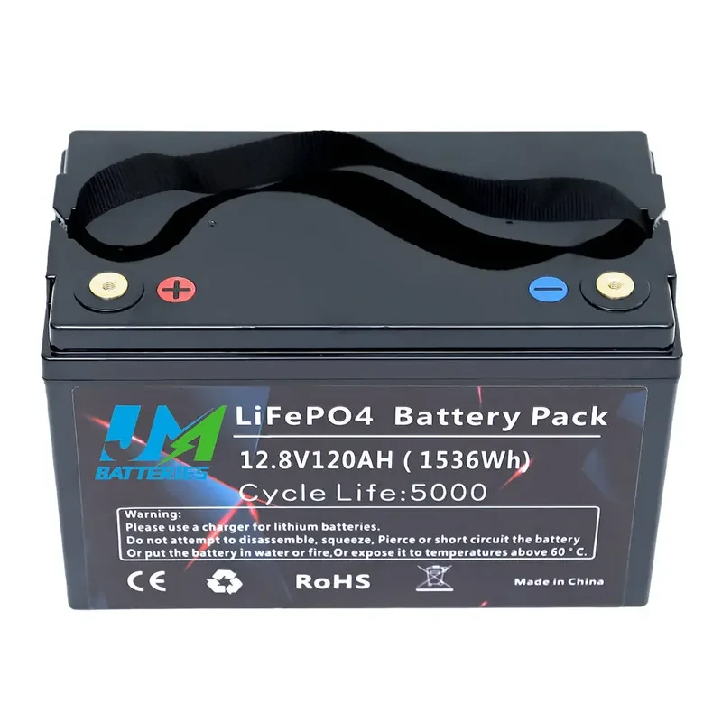 12.8V 120AH Electric Bike Rechargeable Lithium Batteries
