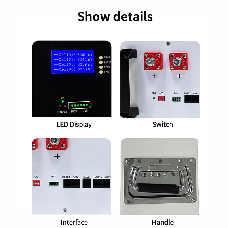 51.2V 100AH Home LiFePO4 Phosphate Battery