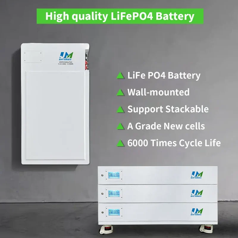 51.2V 300ah 600ah 900ah 1200ah Stackable Powerwall Battery