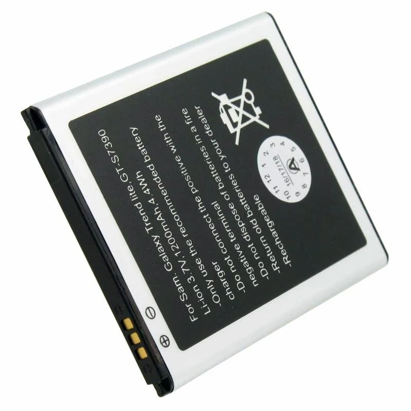 AccuCell Akku passend für Samsung Galaxy Trend Lite Akku GT-S7390, Abmessungen 60,7 x 50,4 x 4,4mm beachten