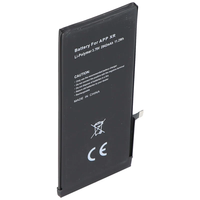 AccuCell Akku passend für Apple iPhone XR, Li-Polymer, 3,79V, 2942mAh, 11,2Wh, built-in, ohne Werkzeug