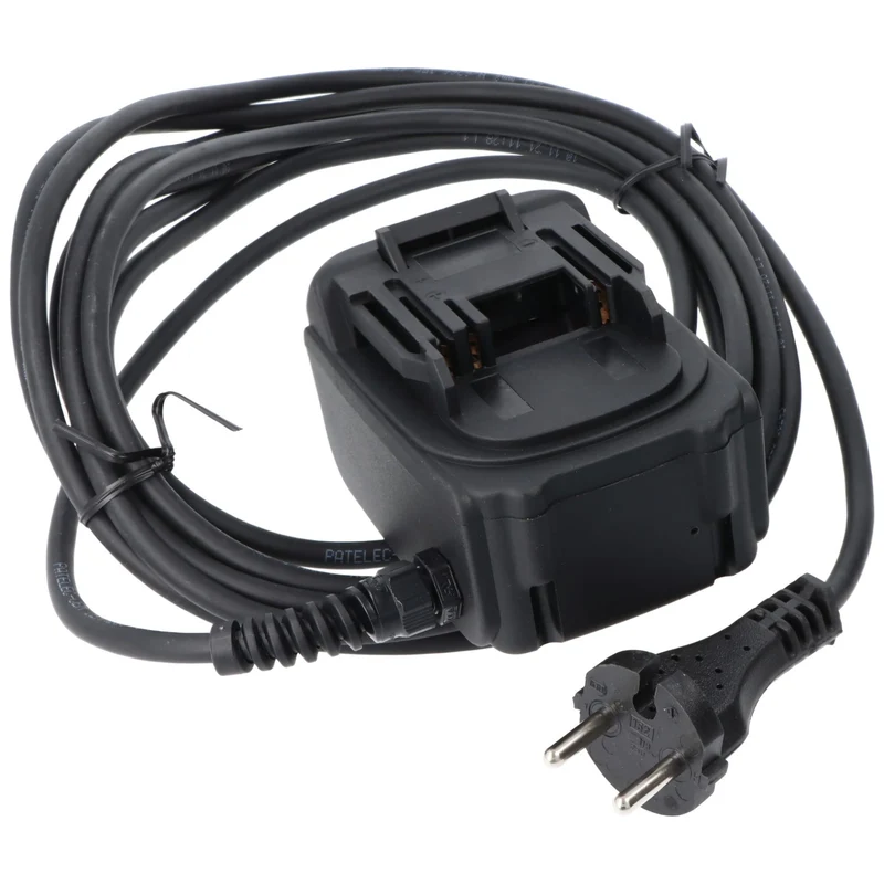 Akku Power Mainsconnector das Schaltnetzteil 18V kompatibel für Makita Makstar BL1830, BL1850, Kabel seitlich ausgehend
