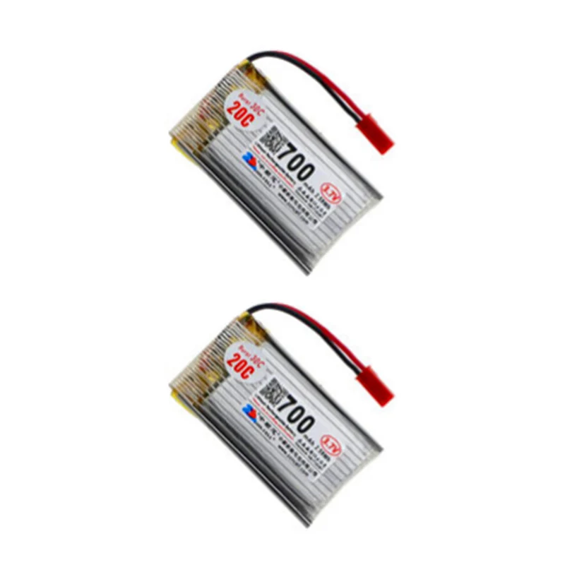 2x3.7V 700mAh Powered JST Reverse Male Plug 802540 Polymer Lithium Batteriepack