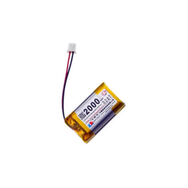 3.7V 2000mAh parallel verdickter XH2.54 umgekehrter Stecker 802540 Polymer Lithium Batterie