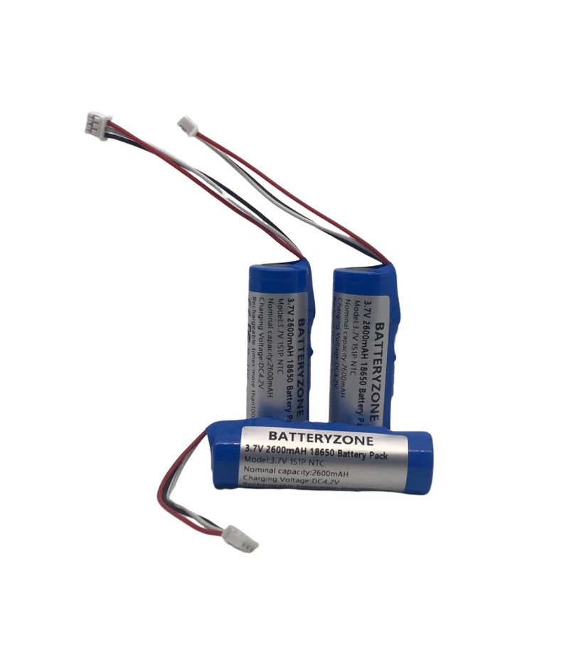 3PCS 18650 3000mAh wiederaufladbarer Li-Ion 3,7V Akku mit PCB-Drahtstecker Li-Ion Akku