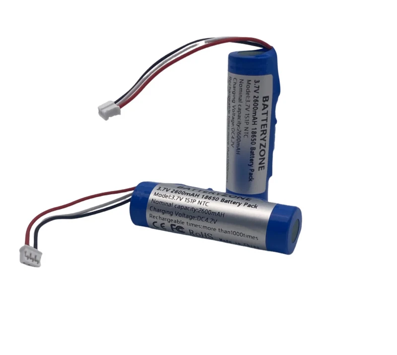 3PCS 18650 3000mAh wiederaufladbarer Li-Ion 3,7V Akku mit PCB-Drahtstecker Li-Ion Akku