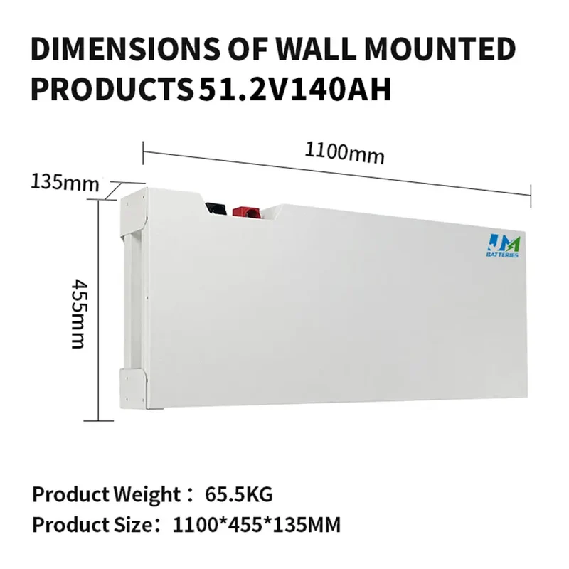 51.2V 140AH Wall Mounted Solar Battery