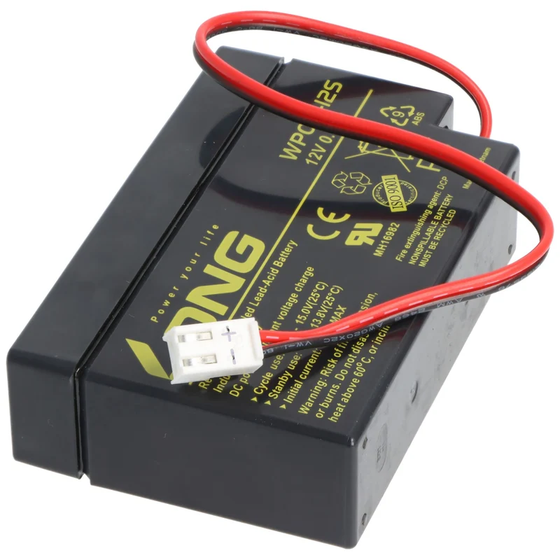 Kung Long WP0.8-12 Blei-Vlies-Akku, 12Volt, 0,8Ah mit JST Stecker