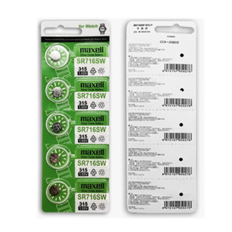 5pc 315 SR716SW EP2012 D315 Knopfbatterien Herren Damen Kinderuhren