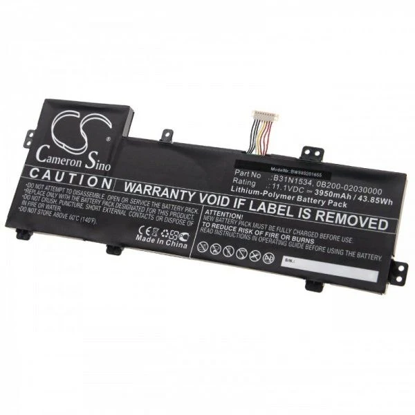 AccuCell Akku passend für Asus Zenbook UX510UW u.a. wie B31N1534 3950mAh 11,1V Li-Plymer