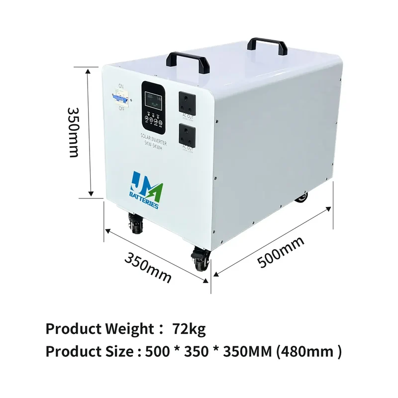 51.2V 100AH 5KWh All In One Solar Battery With Inverter