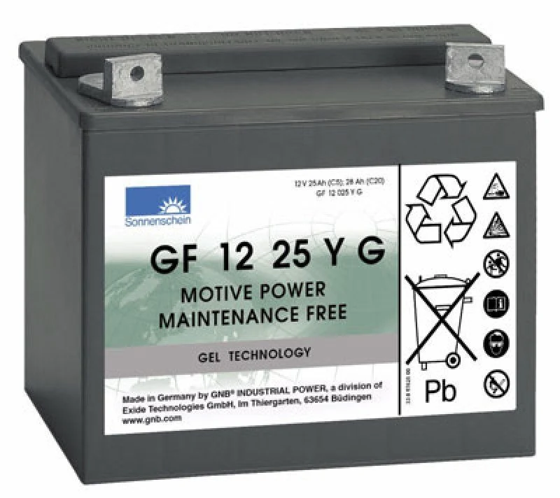 Exide Dryfit Akku GF 12 25 Y G GF12025YG 12 Volt 25 Ah für Golf-Caddies, etc.