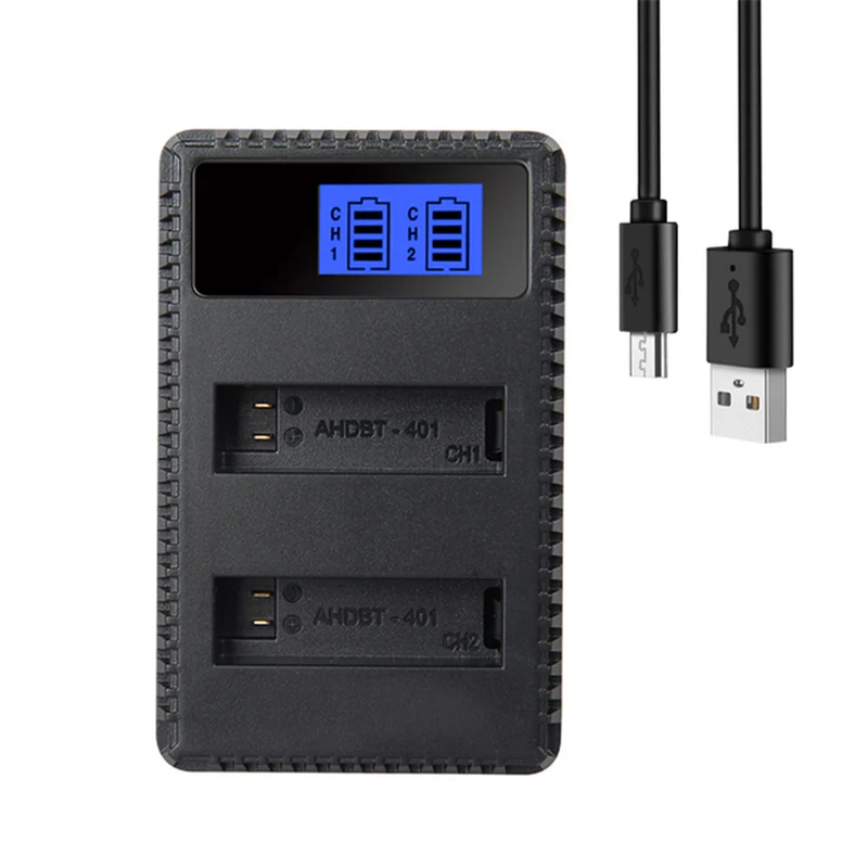 1600mAh Akku, passend für GoPro Hero 4 Bateria, passend für Go Pro Hero 4 Kamera Akkuladegerät
